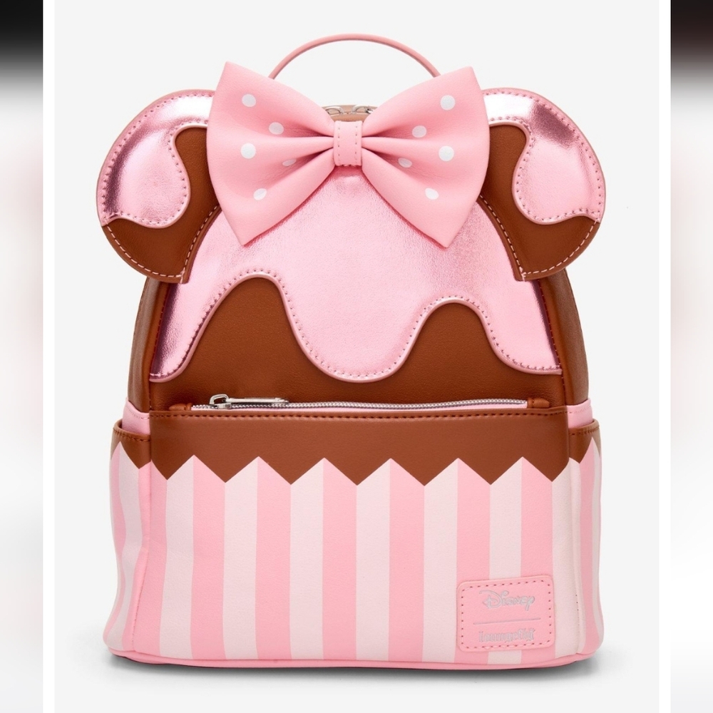 Loungefly Pink and Brown Cupcake Backpack